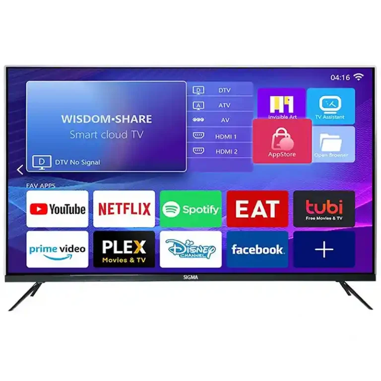 Sigma 65 Inch Smart Frameless Digital Satellite UHD 4K TV